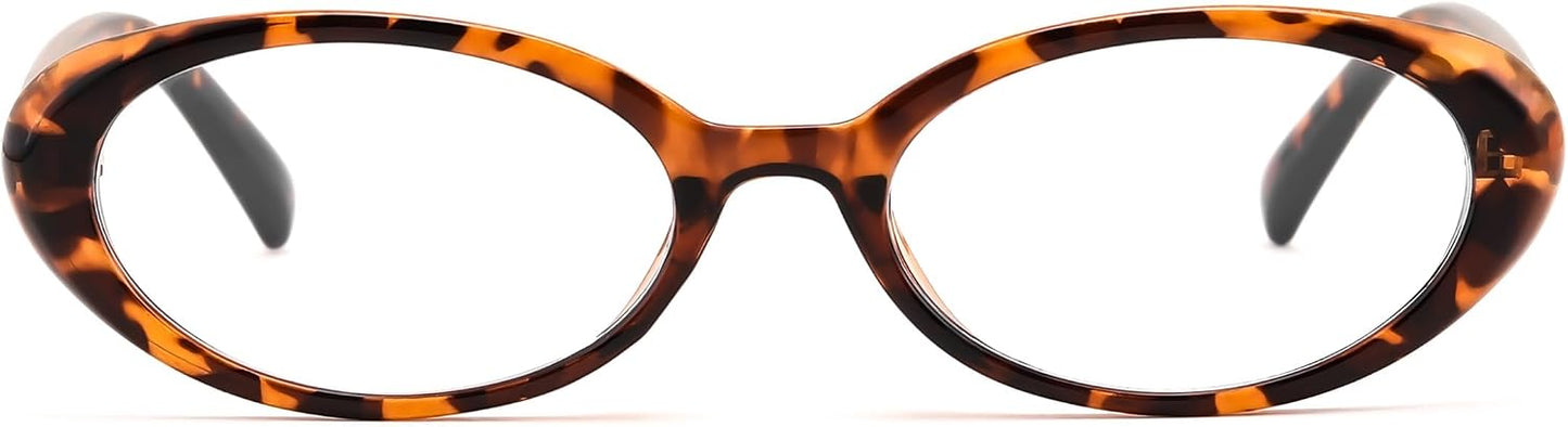 商品图片 13 | B0F6MW26L2 | FEISEDY Oval Blue Light Glasses for Woman Vintage Small Face Lightweight Eyeglasses Retro Nerd Y2K Frame B0290
