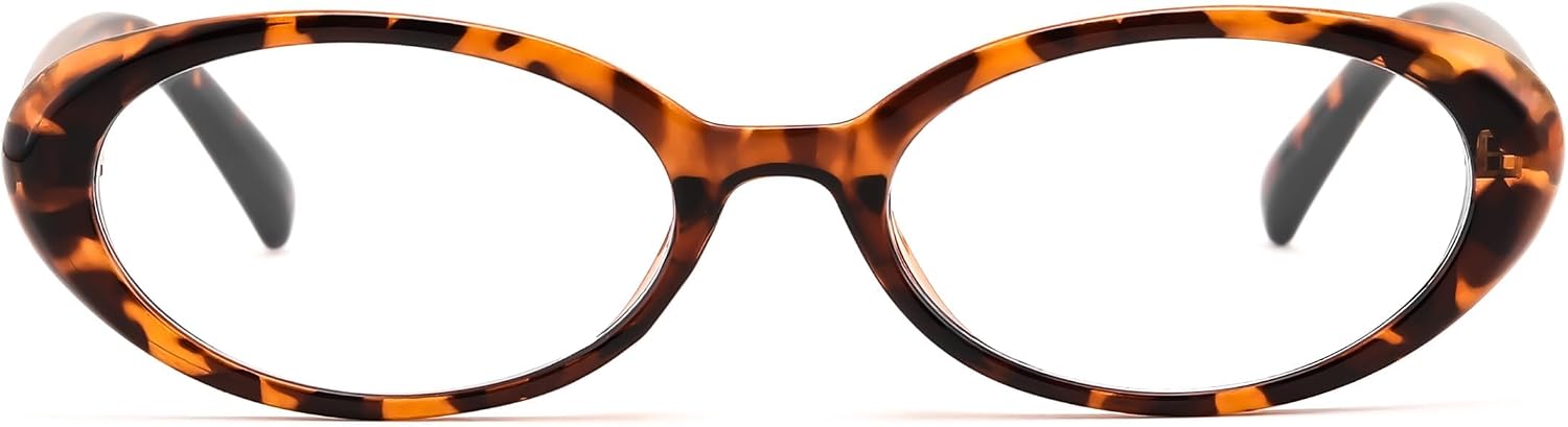 商品图片 13 | B0F6MW26L2 | FEISEDY Oval Blue Light Glasses for Woman Vintage Small Face Lightweight Eyeglasses Retro Nerd Y2K Frame B0290