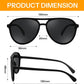 商品图片 6 | B0FY6J455M | FEISEDY Polarized Aviator Sunglasses for Men Women Trendy Sports B0324 | 100% UV400 protection, HD TAC lenses, Lightweight & durable, Driving, Hiking, Fishing, 50% recycled materials