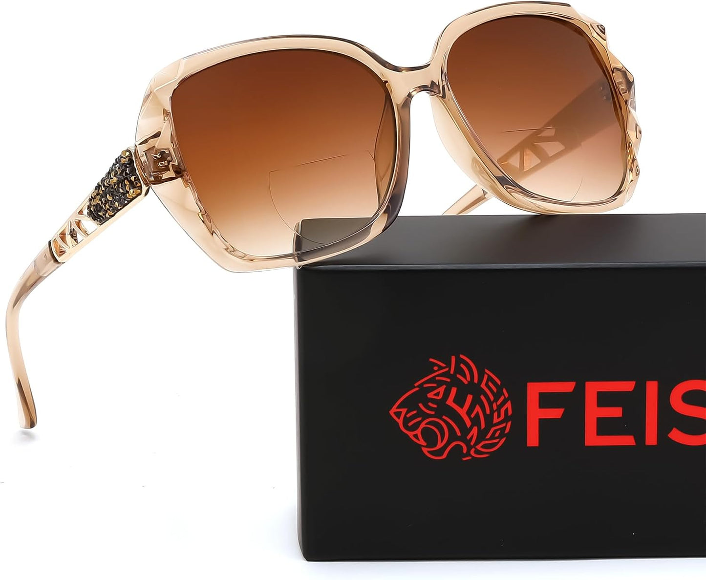 商品图片 24 | B0GSVYSZZX | FEISEDY Oversized Butterfly Bifocal Sunglasses Reader for Women B0353