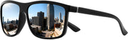 Sliver / 55 Millimeters | B0GXP8RKDZ | FEISEDY Square Polarized Sunglasses For Men Women B0322