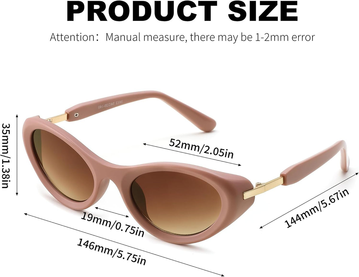 ÉÌƷͼƬ 20 | B0GX9KMP8W | FEISEDY Cat eye Sunglasses for Women and Men UV400 Protection, Retro Trendy Classic Sunnies B0436