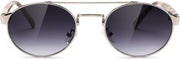 ÉÌƷͼƬ 26 | B0DRYKH1MV | FEISEDY Classic Trendy Oval Sunglasses Women Men Cute Small Shade Metal Frame Sunnies B0264