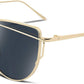 商品图片 3 | B01MEHLOJ8 | FEISEDY Cat Eye Fashion Metal Frame Mirrored Flat Lenses Women Sunglasses B2206