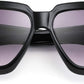 商品图片 2 | B08PD9KPH8 | FEISEDY Women Retro Square Sunglasses Trendy Shield Flat Top Shades B2717