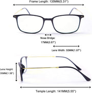 ÉÌƷͼƬ 4 | B08GYNK91H | FEISEDY Blue Light Blocking Computer Reading Glasses Lightweight Frame Anti Eyestrain for Men Women B2681