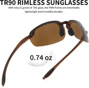 ÉÌƷͼƬ 4 | B0FY1FRVVK | FEISEDY Sports Sunglasses TR90 Rimless Frame for Men Women B0349