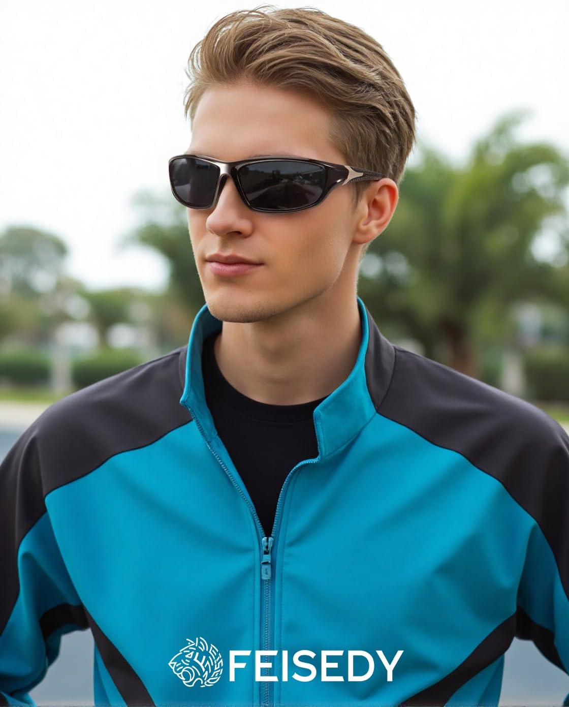 ÉÌƷͼƬ 2 | B0FG2NFPX3 | FEISEDY 3 Pack Polarized Sports Sunglasses for Men, Wrap Around Frame, UV400 Protection, Fishing Driving Cycling B2674