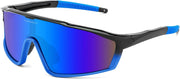 Black Blue Frame Blue Mirrored Lens / Small | B0DFLNCXZY | FEISEDY Kids Teens Baseball Polarized Sunglasses Lightweight TR90 Frame UV400 Sports Cycling Shades for Boys Girls B0186