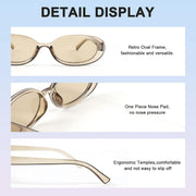 ÉÌƷͼƬ 12 | B09CPPH1XH | FEISEDY Retro 90s Oval Small Sunglasses Women Men Trendy Sunglasses Tinted Glasses B2801