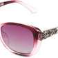 B-polarized Purple / 58 Millimeters | B0D2RC9J3T | FEISEDY Polarized Women Sunglasses Retro Shades Photochromic Lens Sparkling Crystal Sunglasses UV400 Protection B0144