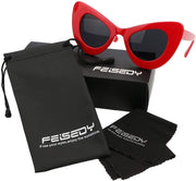 ÉÌƷͼƬ 6 | B01K4IHMQM | FEISEDY Retro Cat Eye Women Sunglasses Cateye Acetate Frame Polycarbonate Lenses B2239