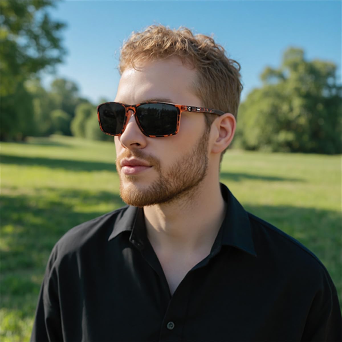 商品图片 30 | B0FG2HCVQL | FEISEDY Rectangle Sunglasses Women Men Trendy Classic Sunglasses Fashion Retro Vintage Square Frame Polarized UV400 B0288