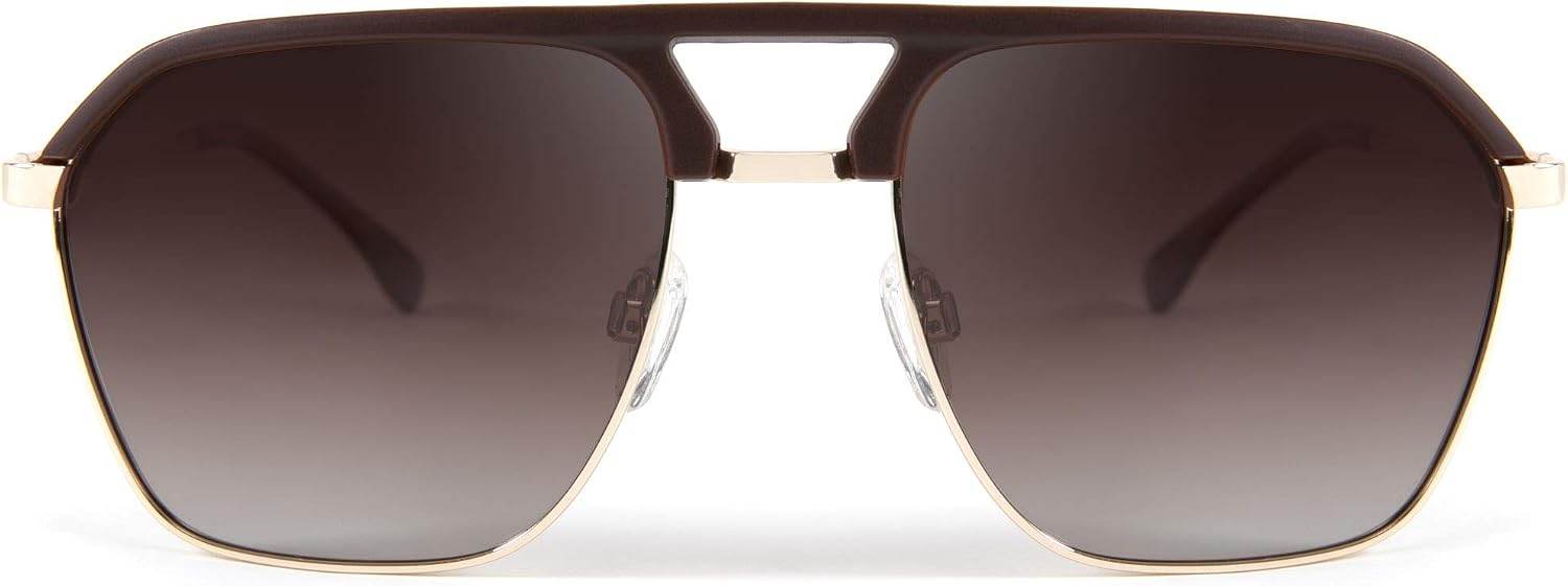 商品图片 2 | B08N6H71ST | FEISEDY Polarized Sunglasses UV400 Protection Square Frame Lightweight Eyewear for Men B2699