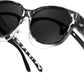 Grey Leopard Frame & Grey Lens / 55 Millimeters | B0FRRCXDT3 | FEISEDY Fit Over Glasses Polarized Sunglasses, UV400 Protection for Driving & Outdoor Activities B0328