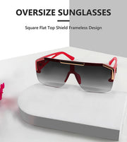 ÉÌƷͼƬ 71 | B09L4V27YS | FEISEDY Square Oversized Sunglasses for Men Women Flat Top B2765