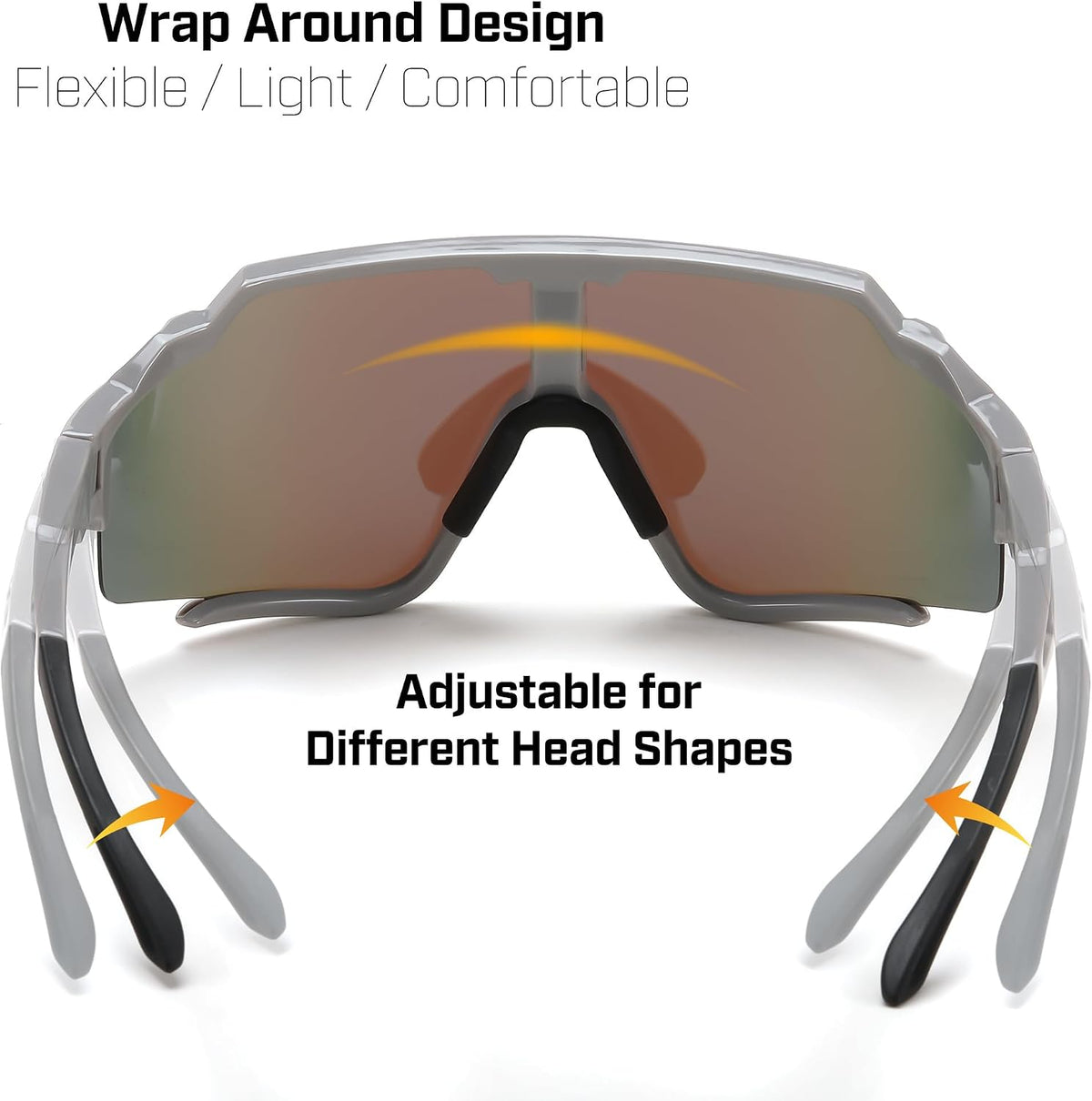 ÉÌƷͼƬ 30 | B0CTQ1VCY3 | FEISEDY Polarized Sports Sunglasses for Men Women, Baseball Cycling Fishing Sunglasses UV400 Protection B0134