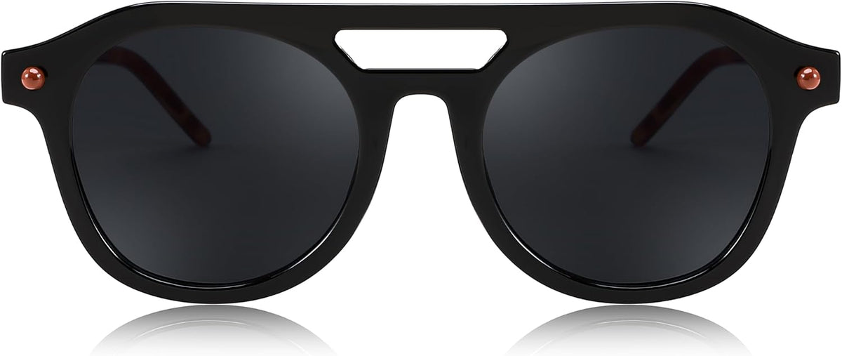 ÉÌƷͼƬ 2 | B0CHBBJ1H1 | FEISEDY Retro Square Aviator Sunglasses Womens Mens Trendy 70s Vintage Stylish Frame UV400 Sun Glasses B0051