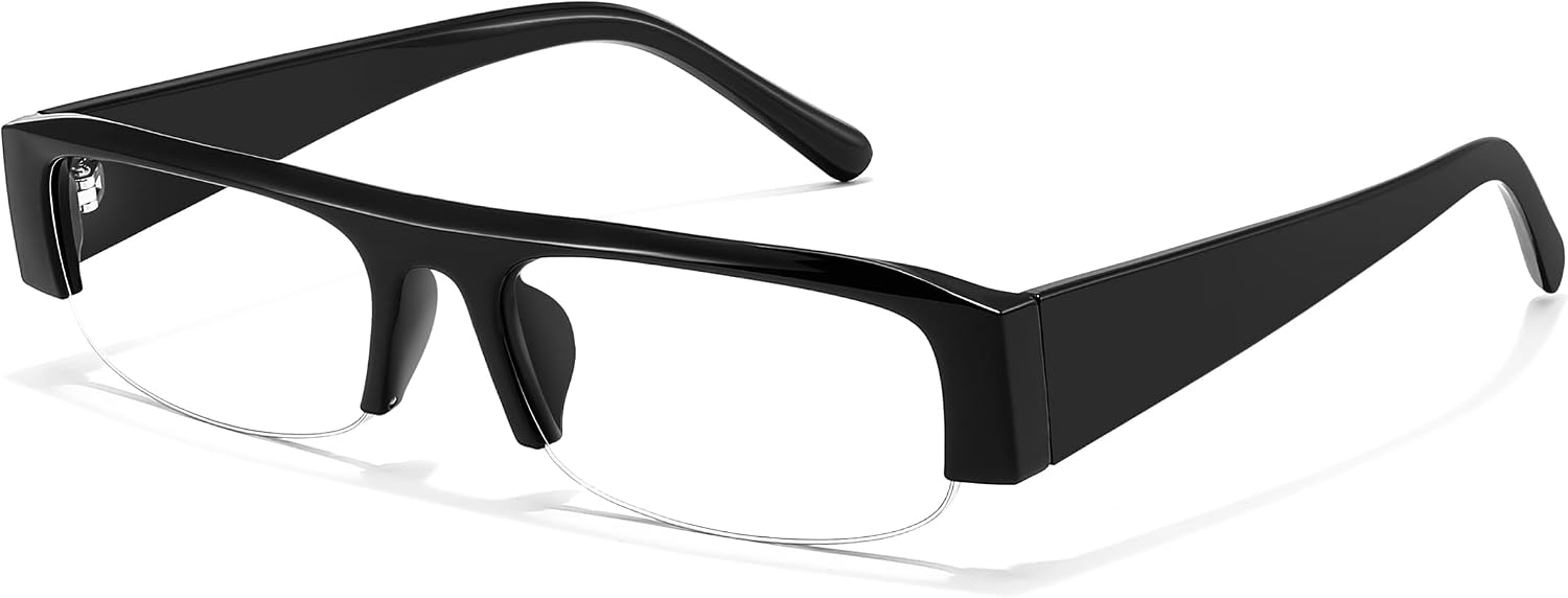 商品图片 7 | B0GY48FJF1 | FEISEDY Chic Semi Rimless Blue Light Glasses for Women B0431