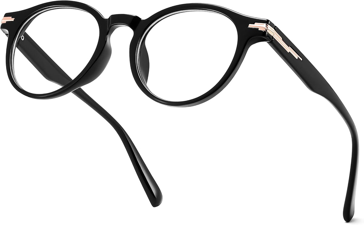 ÉÌƷͼƬ 8 | B0HC6D93TL | FEISEDY Stylish Round Blue Light Blocking Glasses for Women Men B0469