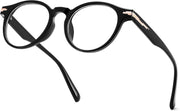 ÉÌƷͼƬ 8 | B0HC6D93TL | FEISEDY Stylish Round Blue Light Blocking Glasses for Women Men B0469