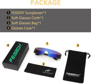 ÉÌƷͼƬ 7 | B0B1V45SXC | FEISEDY Y2K Futuristic Sunglasses Women Men Rimless One Piece Miorred B2927