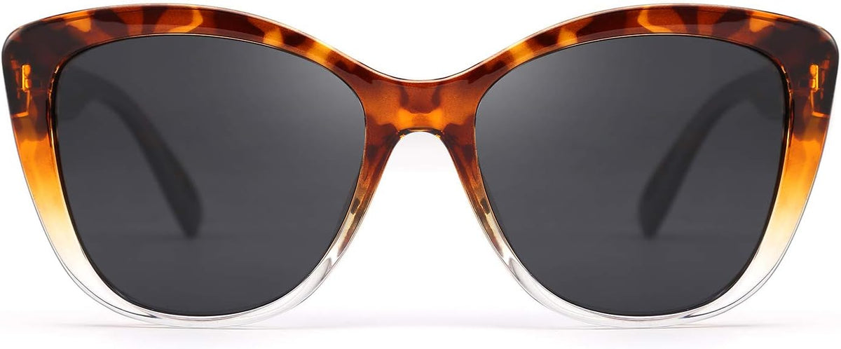 ÉÌƷͼƬ 54 | B07M9V125F | FEISEDY Polarized Vintage Sunglasses American Womens Square Jackie O Cat Eye Sunglasses B2451