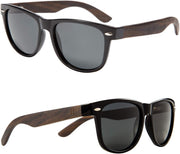 Ebony-grey / 55 Millimeters | B07J2W1YLV | FEISEDY Polarized Wood Sunglasses Women Men HD UV400 Driving Fishing Golf Sunglasses B2448