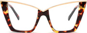 FEISEDY Cat Eye Blue Light Glasses for Women Retro Eyewear Frame B0240