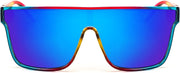 ÉÌƷͼƬ 115 | B0B2836HD6 | FEISEDY Sunglasses for Women Men, Fashion Mirrored Single Lens Shades