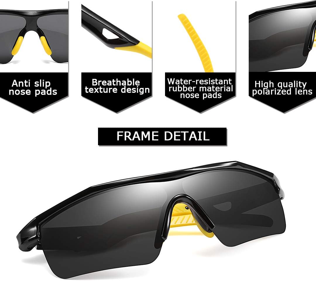 ÉÌƷͼƬ 61 | B07JZ18KMZ | FEISEDY Kids Polarized Sports Sunglasses, TR90 UV400 Baseball Cycling