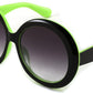 008black - Green / 62 Millimeters | B0C7ZW89JD | FEISEDY Oval Oversized Trendy Sunglasses Women Men Stylish Retro Big Frame Vacation Sun Glasees UV400 Protection B0017