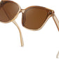 Champagne Crystal / 63 Millimeters | B0871RFPCN | FEISEDY Oversized Polarized Sunglasses - UV400 Protection, Square Fashion Sun Glasses for Outdoor & Daily B2600