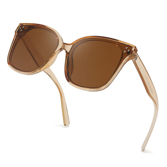 FEISEDY Oversized Polarized Sunglasses - UV400 Protection, Square Fashion Sun Glasses for Outdoor & Daily B2600