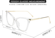 ÉÌƷͼƬ 14 | B07KK3P4KT | FEISEDY Oversized Cat Eye Glasses Frame with Clear Lenses Eyewear for Women B2460