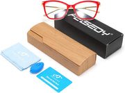 ÉÌƷͼƬ 36 | B085VSD2L3 | FEISEDY Oversized Cat Eye Glasses Frame Blue Light Blocking Eyewear for Women B2589