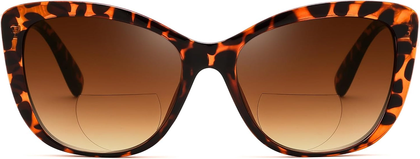 商品图片 18 | B0GSZX5N57 | FEISEDY Cat Eye Bifocal Sunglasses Reader for Women UV400 Protection B0352