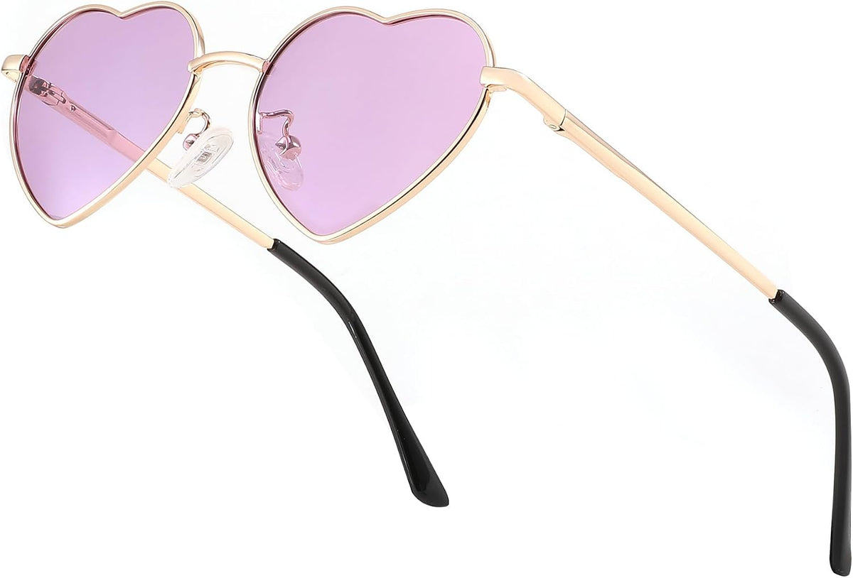 ÉÌƷͼƬ 2 | B0CGZFPWJZ | FEISEDY Polarized Heart Sunglasses for Women Men, UV400 Protection B2851