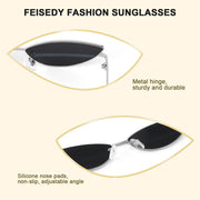 ÉÌƷͼƬ 53 | B0CNZ29R9R | FEISEDY Y2K Sunglasses for women Men Fashion Cateye Designer B2298