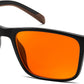 商品图片 5 | B0DJM9D9KM | FEISEDY Blue Light Glasses for Better Sleep Amber Computer Gaming TV Anti Eyestrain Glasses with Spring Hinge B0249