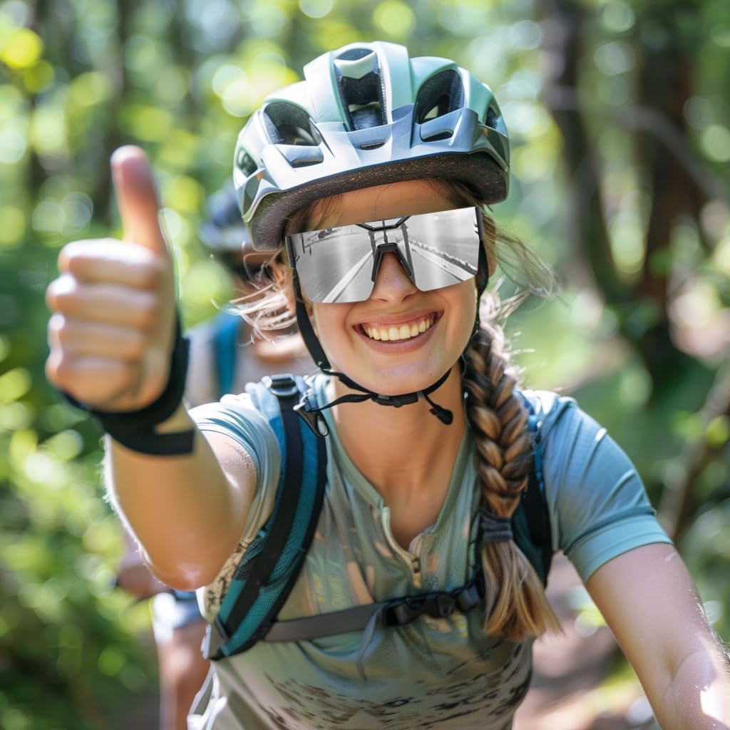 ÉÌƷͼƬ 27 | B0D4Y6RY37 | FEISEDY Sunglasses Men Women, Big Oversized Square Frame,UV400 Mirrored Sun Glasses, Cycling Driving Fishing Hiking B0064