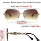 商品图片 8 | B083VRLS2Q | FEISEDY Classic Rimless Sunglasses Women Metal Frame Diamond Cutting Lens Sun Glasses B2567