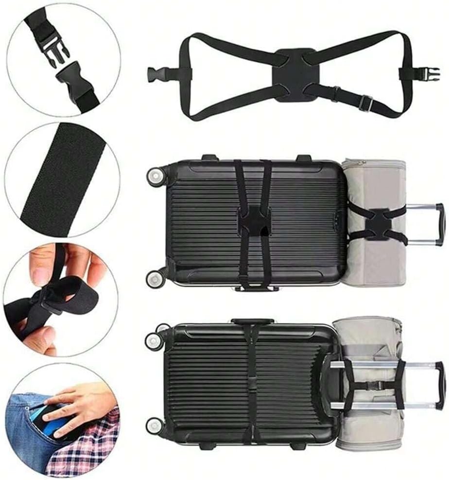 商品图片 5 | B0G2SD3D4F | Luggage Straps Bag Bungee, Adjustable Bag Strap Belt with Buckle, Elastic Travel Accessories for Secure & Easy Packing