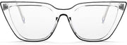ÉÌƷͼƬ 2 | B0BHT5M418 | FEISEDY Women Cat Eye Blue Light Blocking Glasse Frame Fake Nerd Clear Square Computer Eyewear Anti Eyestrain B2353