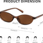 商品图片 26 | B0DMN6519L | FEISEDY Retro Oval Cat Eye Sunglasses for Women 90s Narrow Lightweight Shades Y2k Trendy Sunnies B0257