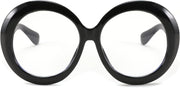 ÉÌƷͼƬ 27 | B0CQ26NQZS | FEISEDY Oversized Blue Light Blocking Glasses Women Men Retro Big Round Frame Eyewear Clear Lens Computer Glasses B2997