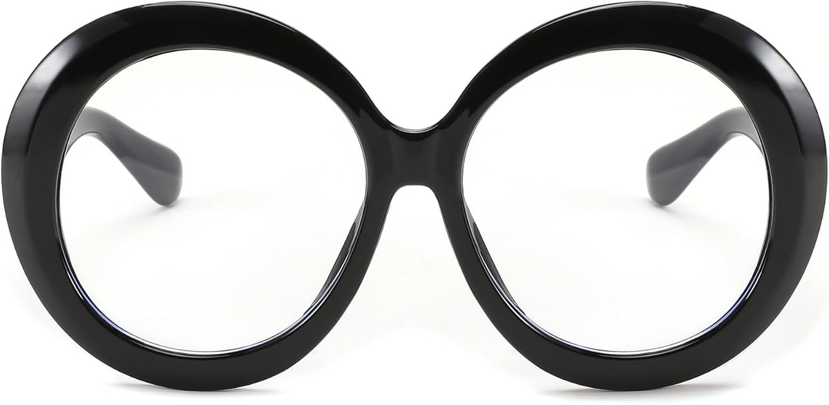 ÉÌƷͼƬ 27 | B0CQ26NQZS | FEISEDY Oversized Blue Light Blocking Glasses Women Men Retro Big Round Frame Eyewear Clear Lens Computer Glasses B2997