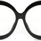商品图片 27 | B0CQ26NQZS | FEISEDY Oversized Blue Light Blocking Glasses Women Men Retro Big Round Frame Eyewear Clear Lens Computer Glasses B2997