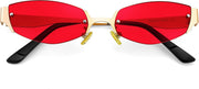 Red / 54 Millimeters | B0FD9XMGNF | FEISEDY Retro Oval Sunglasses Women Men Y2K Fashion Designer Cosplay Glasses Party Accessories B2376