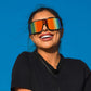 商品图片 30 | B0D3PKKSD9 | FEISEDY Trendy Futuristic Wrap Sunglasses Flat Top Mirrored One Piece Lens Reflective Sun Glasses for Women Men B0161